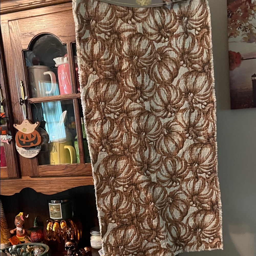 Floral Brown table runner for fall brand new